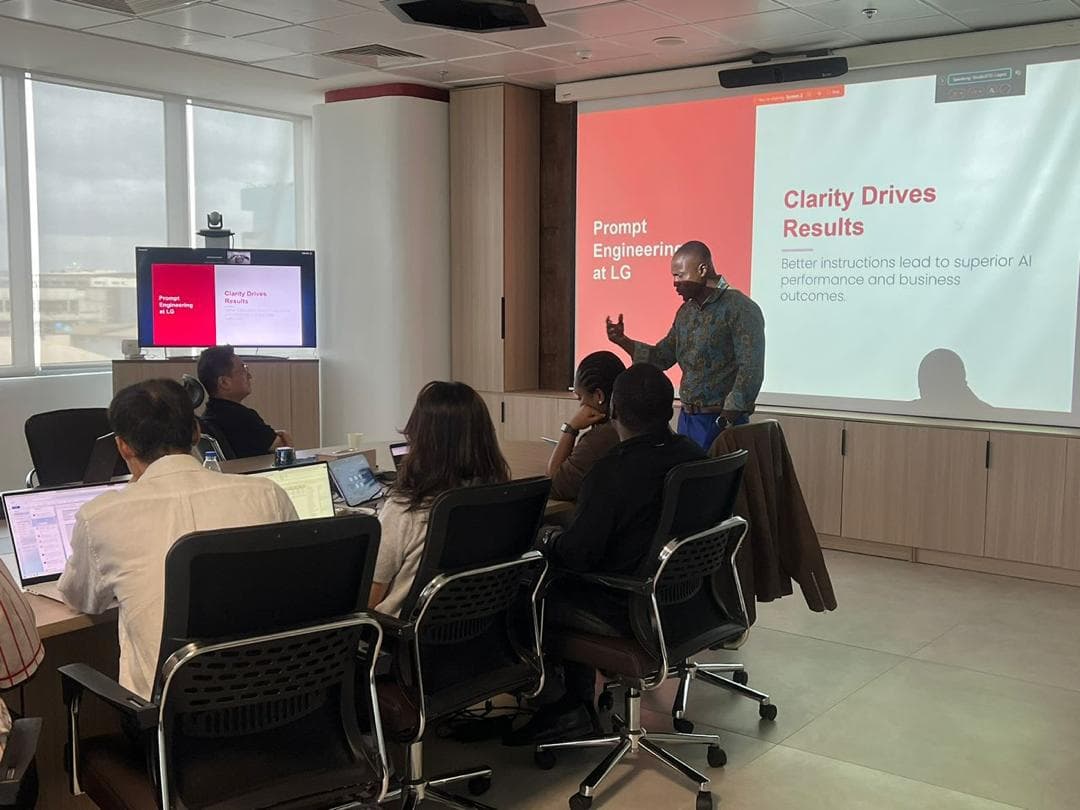 Harrison facilitating a workshop